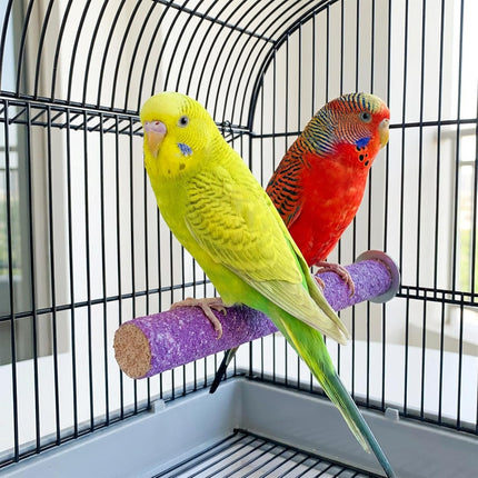 4pcs Parakeet Perches for Cage, Bird Cage Perch, Cockatiel Perch, Wooden Bird Nail Trimming Perch for Parakeets Parakeet Grinding Claw Toys Birdcage