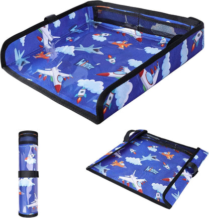 Airplane Tray Table Cover – Foldable Travel Tray Cover for Toddlers 1-3 – Universal Fit for Airplane, Car Seat, High