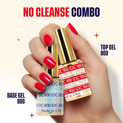 DND Base Gel & Top Gel No Cleanse Duo