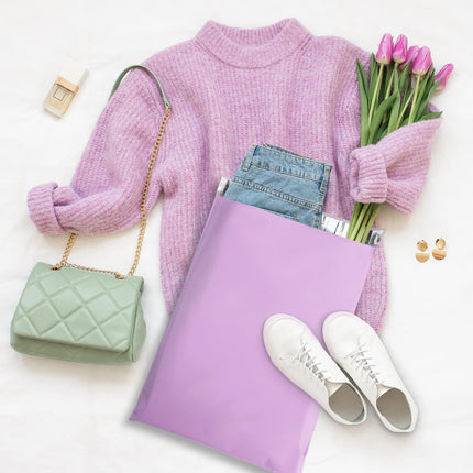 Bolsas de envío Poly Mailers 10x13 Inch 50 Pcs, para ropa, morado