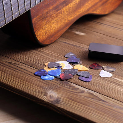 3 Thickness Guitar Picks,48 Pcs Fishkonw Guitar Picks for Acoustic Guitar,Thin,Medium,Heavy Guitar Pic for Bass Guitar