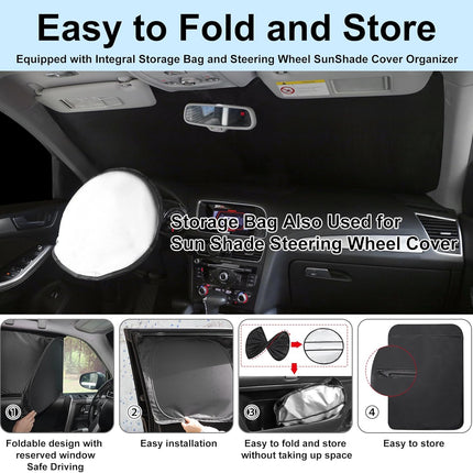 TINGLU Window Shades for Toyota 4Runner 2010-2024 Accessories Car Side Full Windows Rear Triangular Windshield Sun Shade Sun UV Rays & Privacy Protection for Camping,Napping,and Relaxing 8PCS