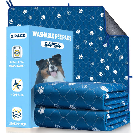 Washable Pee Pads for Dogs, Ultra-Absorbent, 2 Pack 36"x41" Gray