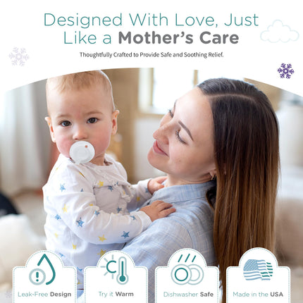 Freezable Teething Pacifier, Baby Teether Toys 0-9 Months, BPA Free - photo 3