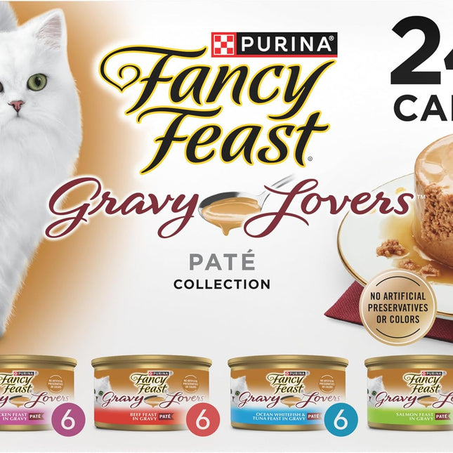 Gravy Lovers Variety Pack Feast Pate in Wet Cat Food Gravy