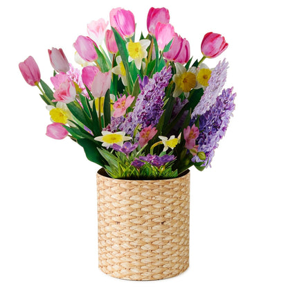 Mother's Day Pop Up Card, Spring Flower Bouquet (Wishing You a Beautiful Day) Large Card for Birthdays - photo 3