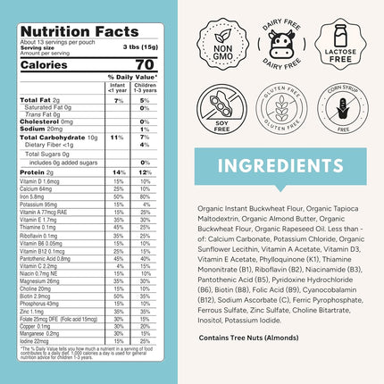 Else Nutrition Super Cereal For Babies 6 mo+, Baby Cereal with Real Whole Plants, Nutritionally Balanced meal, with gluten free carbs and plant protein (Mango, 1 Pack)