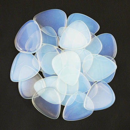 Opalite Guitar Pick - 3.0 mm Heavy Gauge, 351 Shape - Handmade Exotic Plectrum by Bestamp Covers
