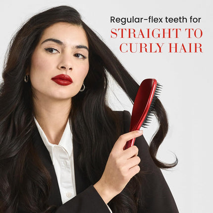 The Devil Wears Prada X Tangle Teezer Ultimate Detangler Brush for Wet & Dry Hair, Eliminates Knots & Reduces Breakage for Straight to Wavy Hair Types, Limited Edition Red Metallic