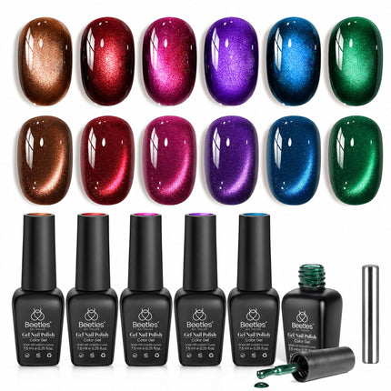 Jelly Gel Nail Polish Set, 6 Colors