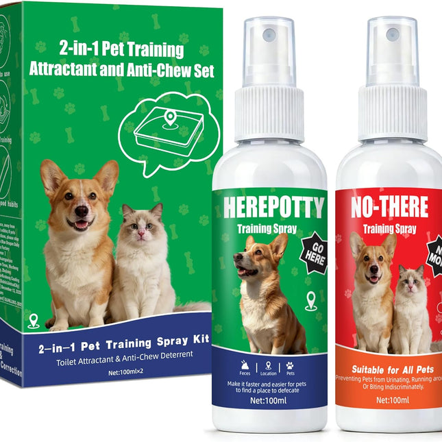 Dog Potty Training Spray for Dogs & Puppies, No-Go Spray & Here Potty