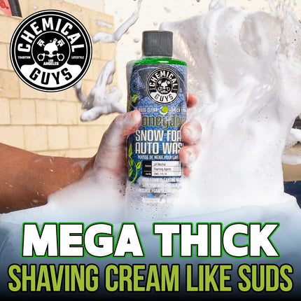 Chemical Guys Car Wash Soap for Foam Cannon or Bucket, Honeydew Snow Foam Car Wash Soap for Trucks, Motorcycles, RVs & More, Super Suds, Honeydew Scent - 64 oz (Half Gallon)