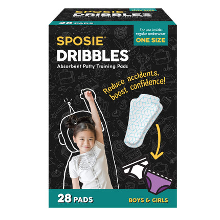 Sposie Dribbles, convierte cualquier ropa interior en ropa interior de entrenamiento, 28 unidades