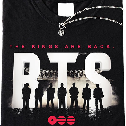 Arirang World Tour Shirt - South Korean Band Come Back Tshirt - K-Pop Seven Member Collage Front