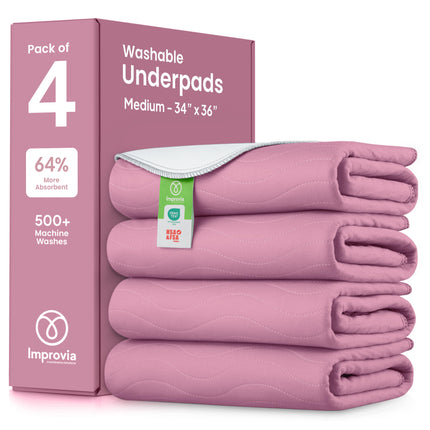 Washable Underpads, Heavy Absorbency Reusable Incontinence Pads