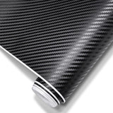 3D Carbon Fiber Vinyl Wrap for Cars Black, 1ft X 5ft Self-Adhesive
