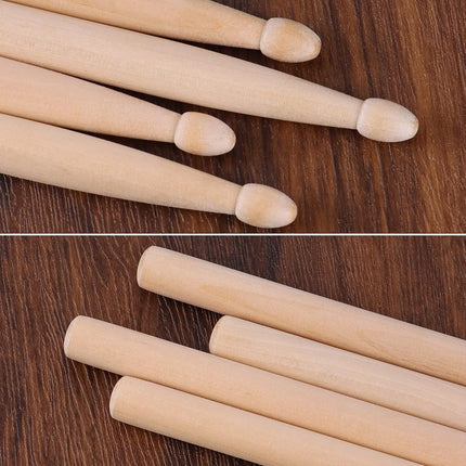 12 Pairs Drum sticks 5A Classic Maple Wood Drumsticks Wood Tip Drumstick for Adults Kids and Beginners