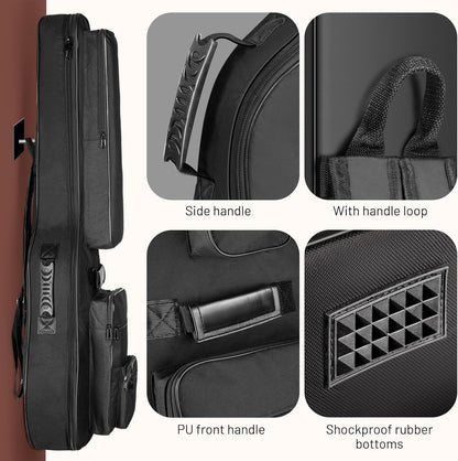 Acoustic Guitar Bag Thick Padding Waterproof Dual Adjustable Shoulder Strap Guitar Case Gig Bag 40 41 - photo 2