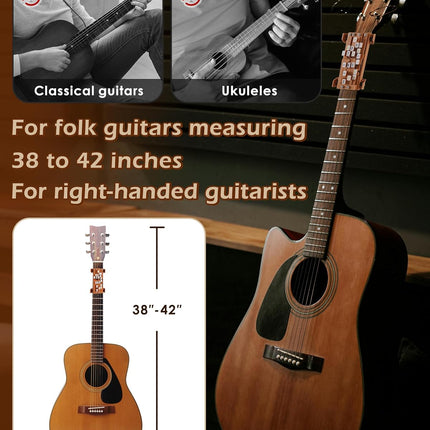 Brown Guitar Chord Presser, Guitar Chords Trainer for Beginners and Arthritis Player, From Pain to Play - The Arthritis-Friendly Chord Tool, No More Sore Fingers - Chord Helper for Beginners