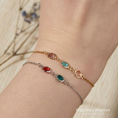 Gold Birthstone Bracelet for Women - photo 5
