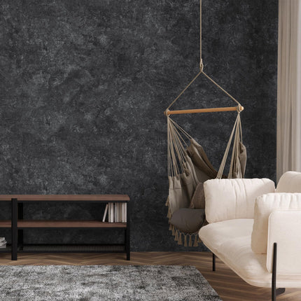 15.7'' x 118.1'' Concrete Wallpaper Peel and Stick - Grey Cement Wall Paper