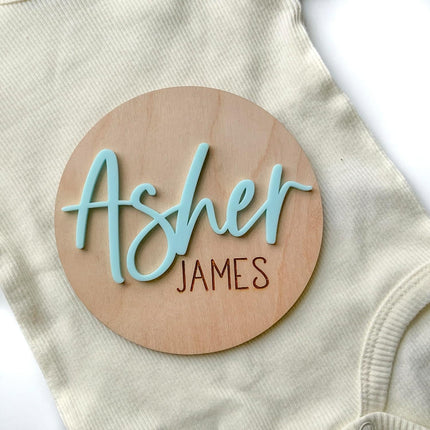 Double Sided Personalized Newborn Announcement Sign for Hospital, Baby Birth Announcement Sign, Newborn Photography Props, Announcement Sign for New Baby Boy