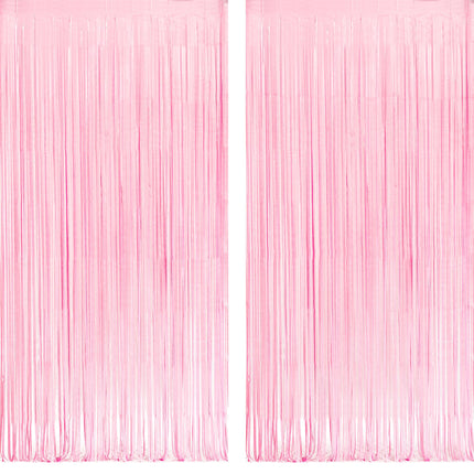 Iridescent Party Streamers Backdrop 3.2ft x 6.5ft 2 PCS