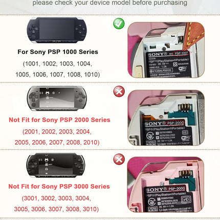 for Sony PSP Battery 1000 1001: Model PSP-110 Replacement Battery Pack 3.6V 1800mAh for Sony PSP1000 PSP1001 PSP Fat