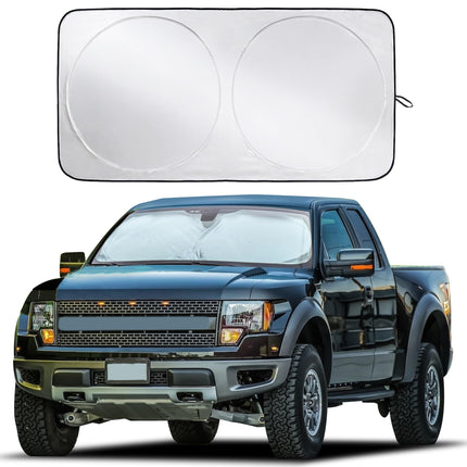 Truck Windshield Sun Shade, Sun Shield Protects Dashboard and Seats