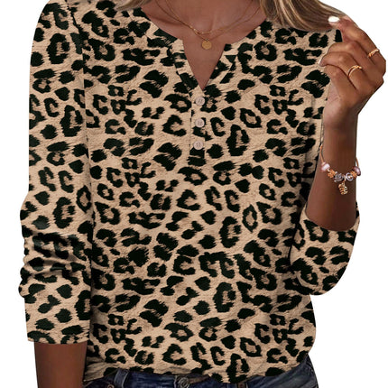 Long Sleeve Shirts for Women Casual V Neck Fall Tops Summer Blouses