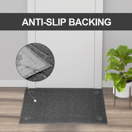 Cat Litter Box Mat, 35" x 24" Large Waterproof Litter Trapping Mat