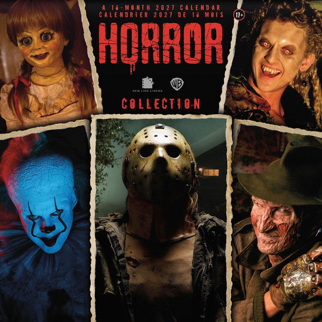 2027 Horror Collection (Bilingual French) Wall Calendar (English and