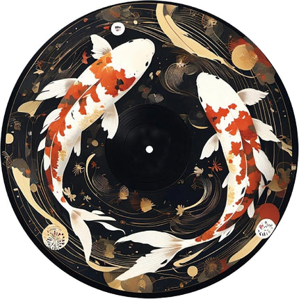 CRASPIRE Turntable Mat Record Player Mat Fish 12inch Reduce Noise Pad Turntable Slipmat Antistatic Anti Slip Felt Platter Slip Mat Protective Mat for Home Record Players