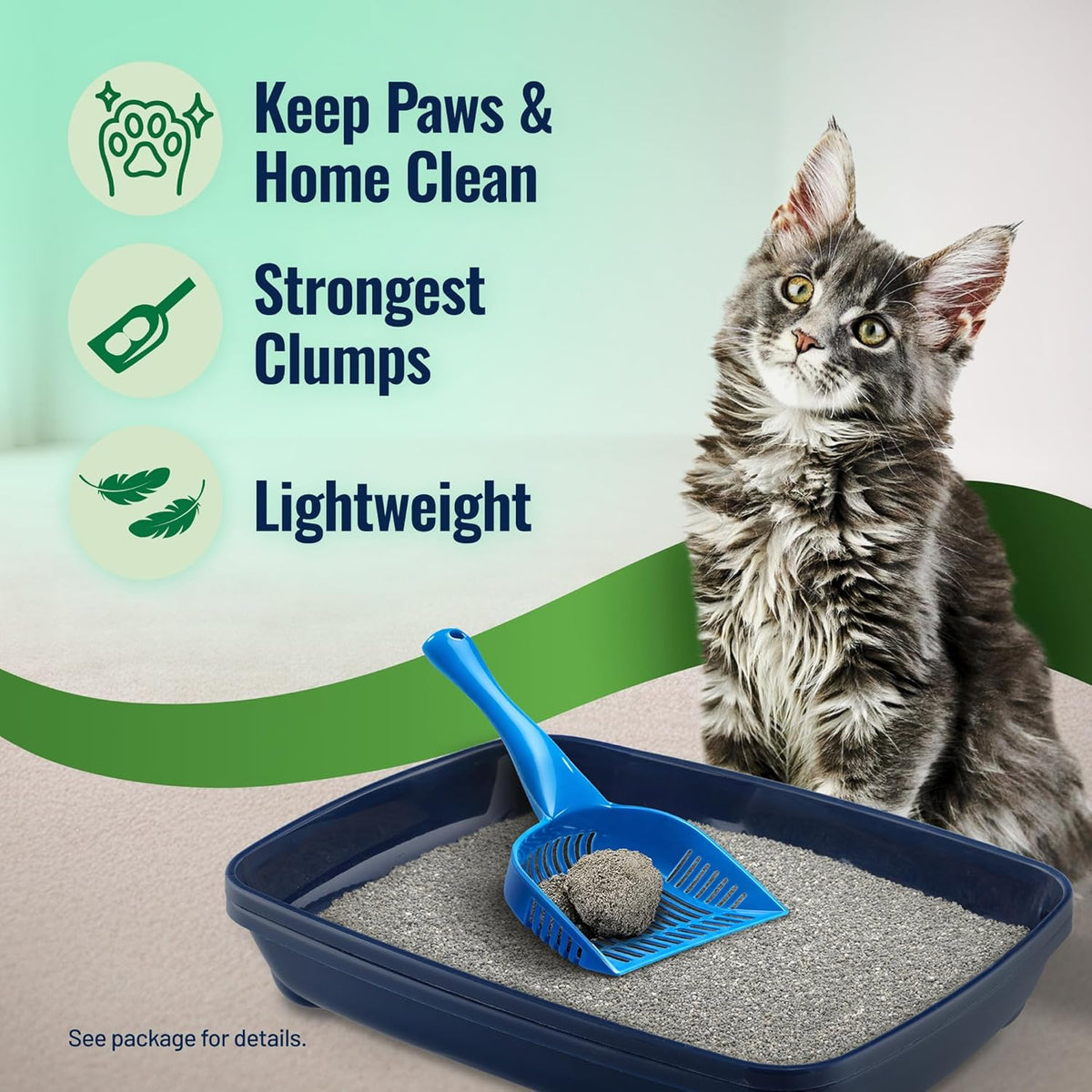 Pro Lightweight Cat Litter, Low Tracking & Strongest Clumping Formula, Bag - photo 2