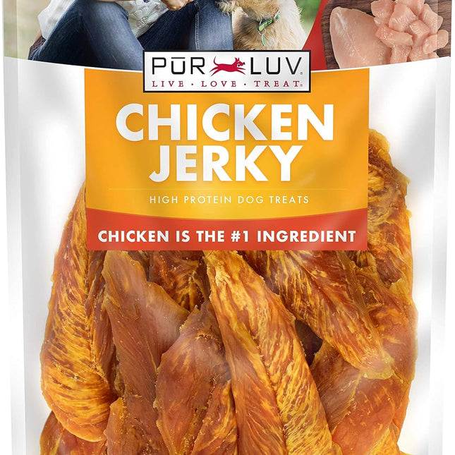 Chicken Jerky Dog Treats, Made with 100% Real Chicken Breast, 16 Ounces, Healthy, Easily Digestible, Long-Lasting, High