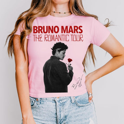 Bruno The Romantic Tour Shirt - Y2k Style Concert Tshirt - 2026 The Romantic Tour Concert Outfit