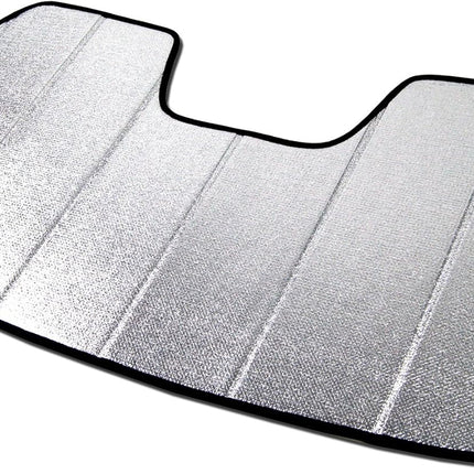 Front Car Windshield Sun Shade Compatible with 2012-2019 BMW F30 320i 325i 328i | Custom Fit Visor Accordion Fold Style Sun Protector | Silver & Grey 1-pc Set | SS-020