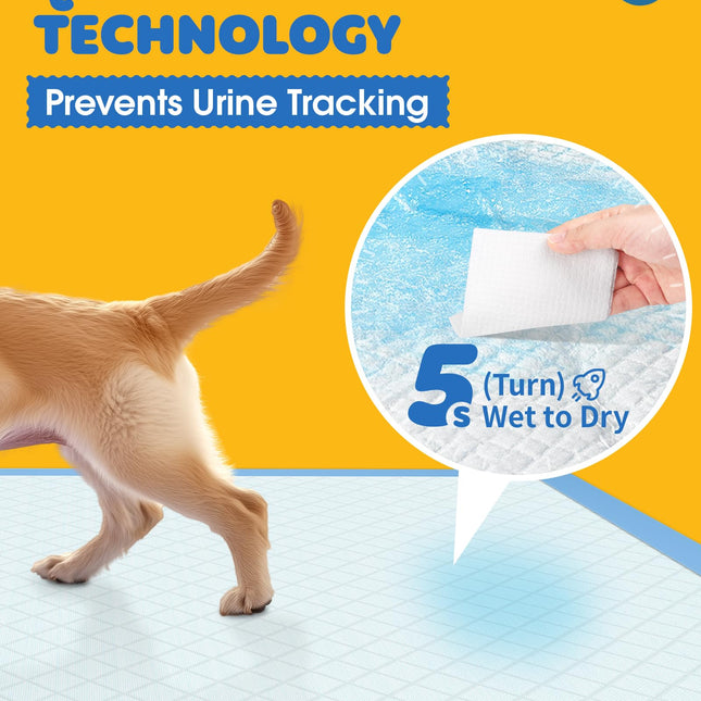 Puppy Pads for Dogs, 34x28 in, 6-Layer Leakproof, 50-Pack - photo 2