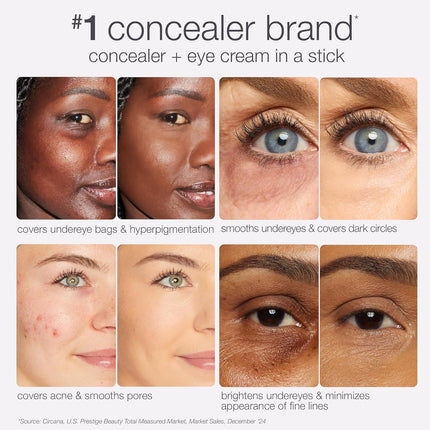 Blur concealer stick - Full Coverage Crease-Proof Makeup, Diamond-Shaped Precision Tip for Instant Eye Lift Effect