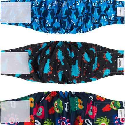 CuteBone Dog Belly Bands for Male Dogs Wraps Washable Doggie Diapers DM07S