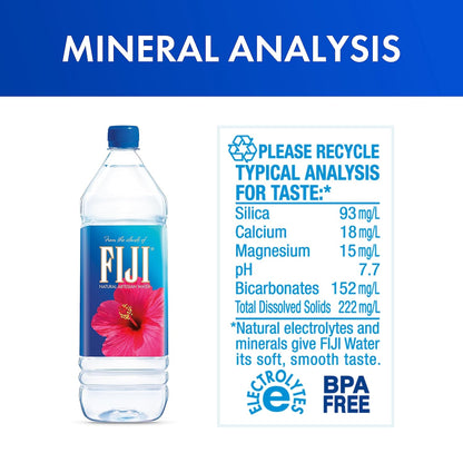 Natural Artesian Bottled Water 1.5 Liters / 50.7 Fl Ounce (Pack of 12) - 100% Natural Electrolytes - photo 2