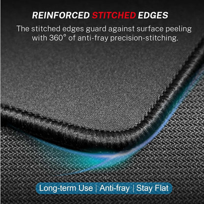 Mouse Pad [30% Larger] with Anti-Fray Stitched Edges, Premium-Textured Waterproof Surface, Non-Slip - photo 3
