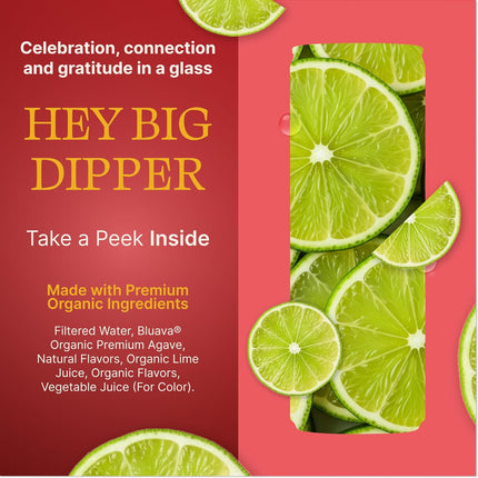 MEDASE Old Fashioned "Hey Big Dipper" Non-Alcoholic Mocktail (12oz 4 Pack) Authentic Taste, Healthy Drink, Alcohol Free Beverage, Low Calorie, Gluten Free, Vegan, GMO Free