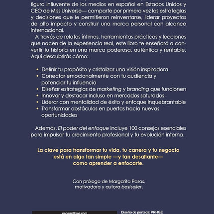 El poder del enfoque: Transforma tu visión y activa tu mente millonaria / The Power of Focus (Spanish Edition)