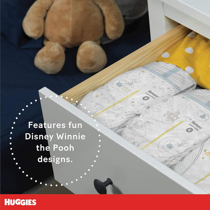 HUGGIES Nighttime Baby Diapers Overnites, White, Size 3 , 24 Count