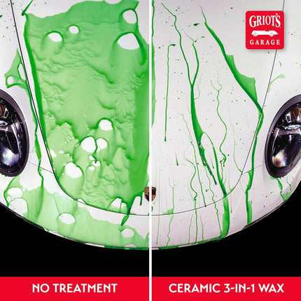 Griot's Garage Ceramic 3-in-1 Wax, SiO2 Spray for Cars, Trucks, and RV’s, Provides Protection and Water Beading on Paint, Wheels, Plastic, Rubber Trim, Chrome, and More, 10978, 22 oz