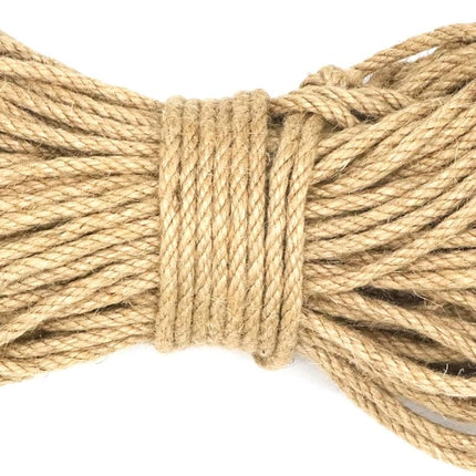 4mm x 100 Feet Natural Jute Rope, Twine for Gardening Tomato Climbing Plant Tie Floristry Crafts Gift Wrapping Packing Decor