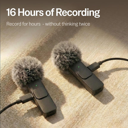 Mini Mic Pro (Latest Model) - Wireless Mini Microphone for iPhone, iPad, Android - 2 Pack Lavalier Microphone for Video Recording - iPhone Mic Crystal Clear Recording with USB-C for Content Creators
