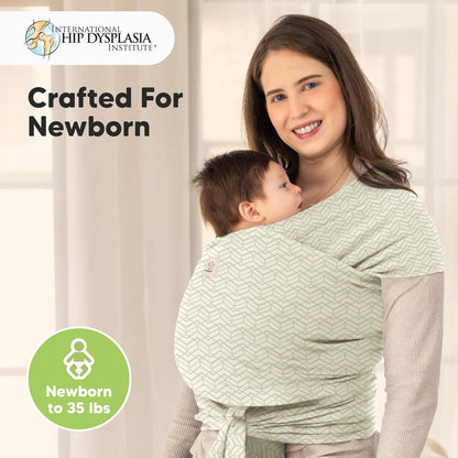 Baby Wrap Carrier - All in 1 Original Baby Carrier Newborn to Toddler Sling, Easy to Wear, Hands Free - photo 2