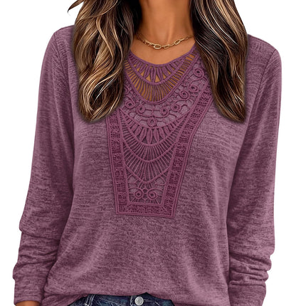 Long Sleeve Shirts for Women Boho Tops Trendy Blouses Dressy Casual